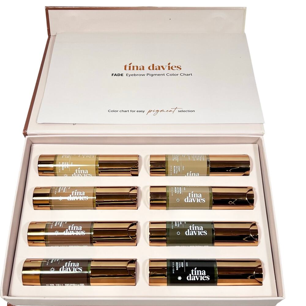 Tina Davies FADE Eyebrow 8 Pigments Color Collection Brow Permanent Makeup Ink